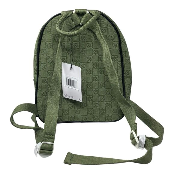 Jordan Backpack Womens Green Mini Nike Monogram Logo Jacquard School 8L 7A0761 - Picture 8 of 12